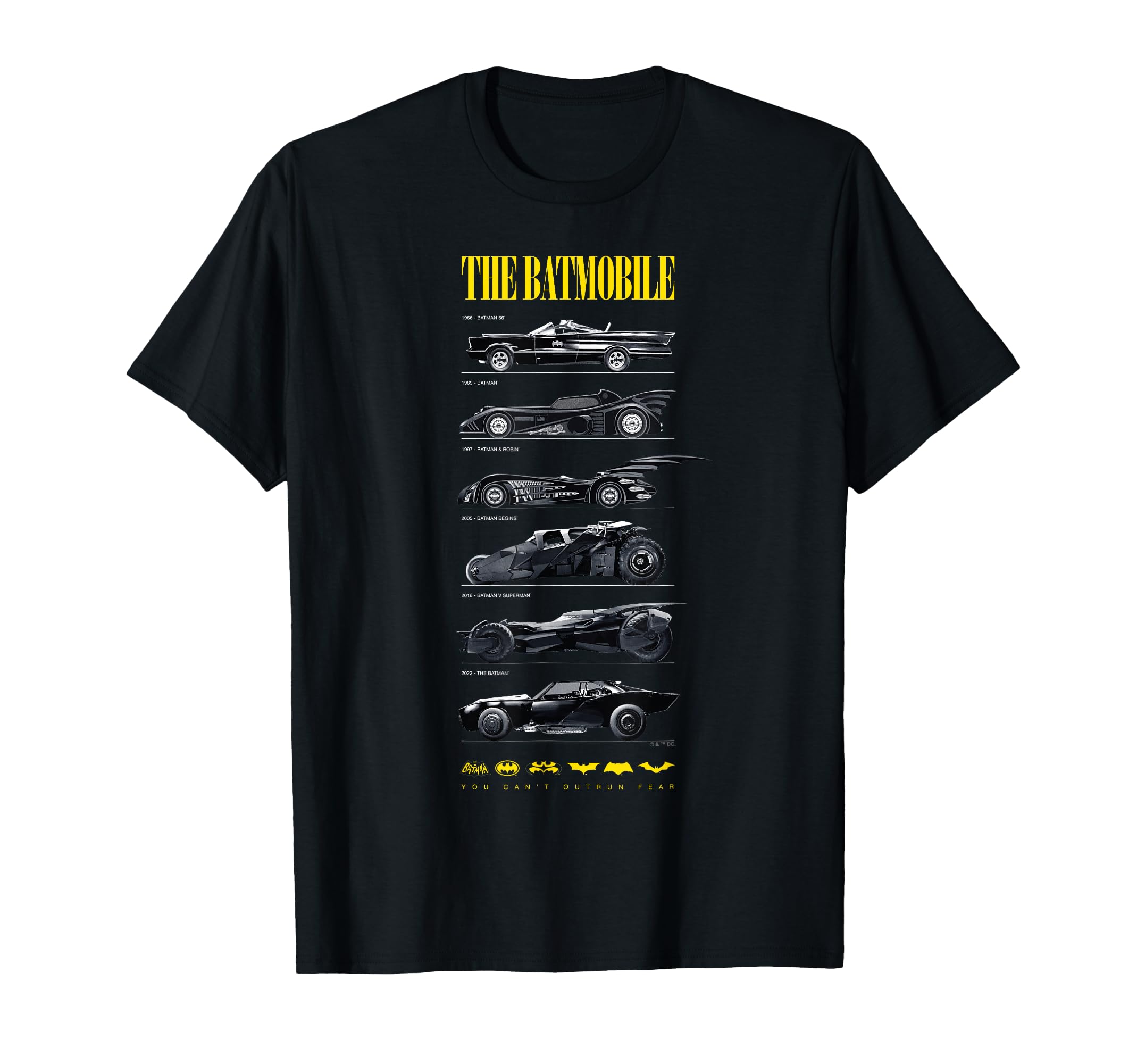 Amazon | バットマン85周年記念バットモービルオンダーク Tシャツ | T